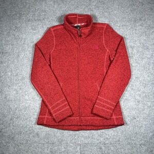 The North Face Fleece Jacket Women's Size Medium‎ Heathered Orange Full Zip